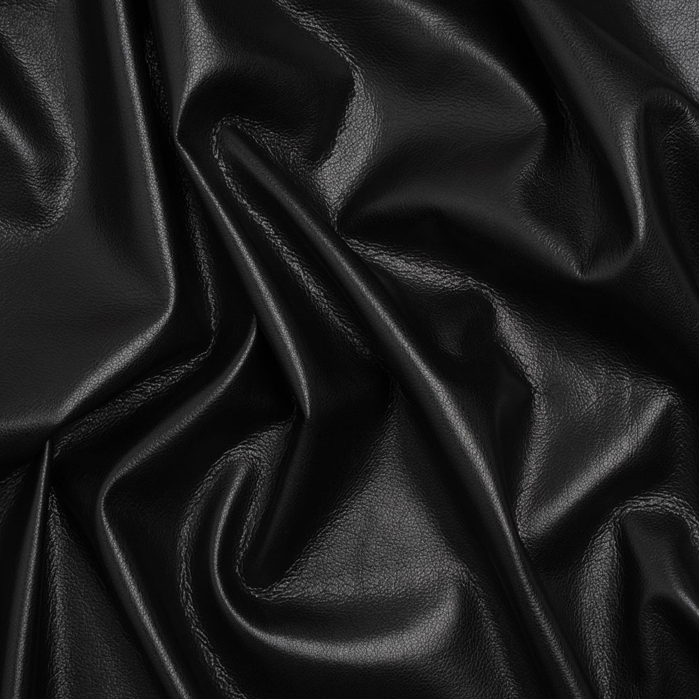 Buttery Faux Leather with Brushed Suede-like Backing - Black - Veronica Collection - Joann Fabrics