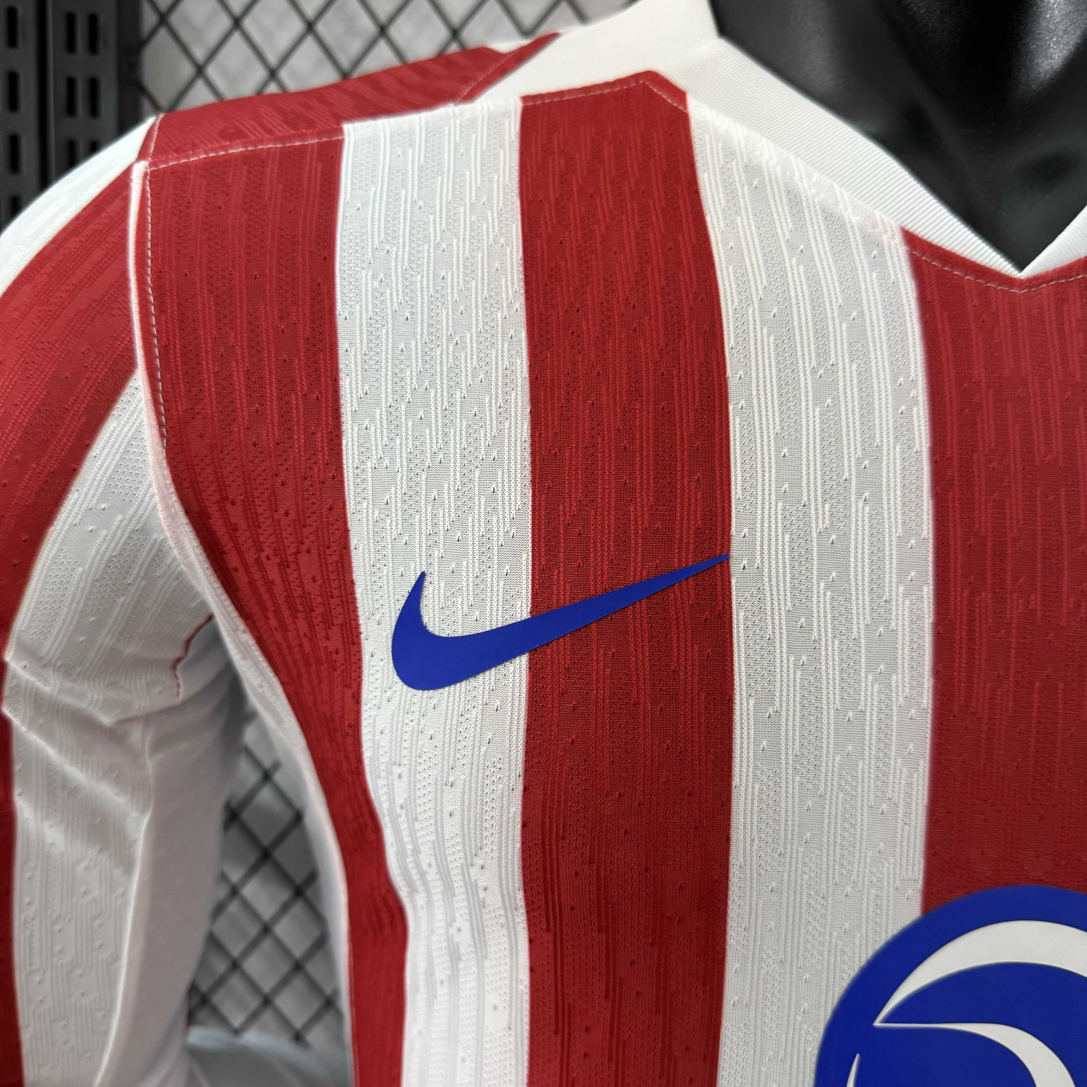 2025/2026 Player Version Atletico Madrid Home Long Sleeve 1:1 Thai Quality