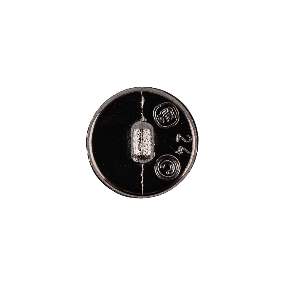 Italian Gunmetal Fancy Faceted Shank Back Plastic Button - 24L/15mm - Joann Fabrics