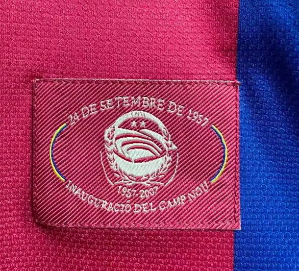 2007/2008 Long Sleeve Retro Barcelona Home Football Shirt 1:1 Thai Quality