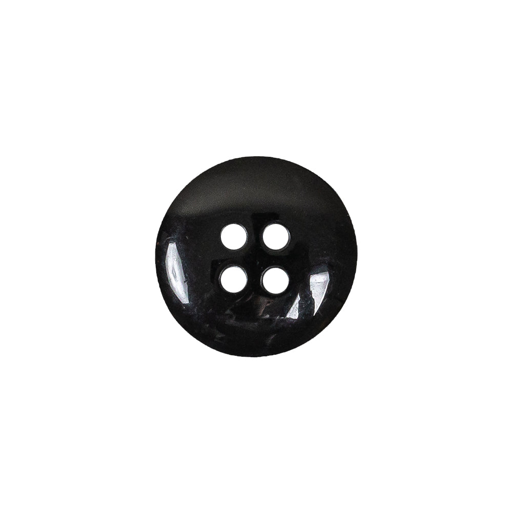 Black and Charcoal Gray Shimmering Swirls 4-Hole Plastic Dish Button - 24L/15mm - Joann Fabrics