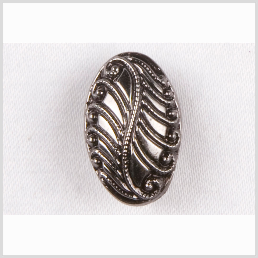 Black/Platinum Glass Button - 36L/23mm - Joann Fabrics