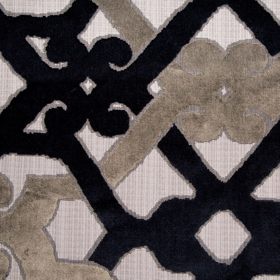 Black/Multi-Gray Geometric Chenille - Joann Fabrics