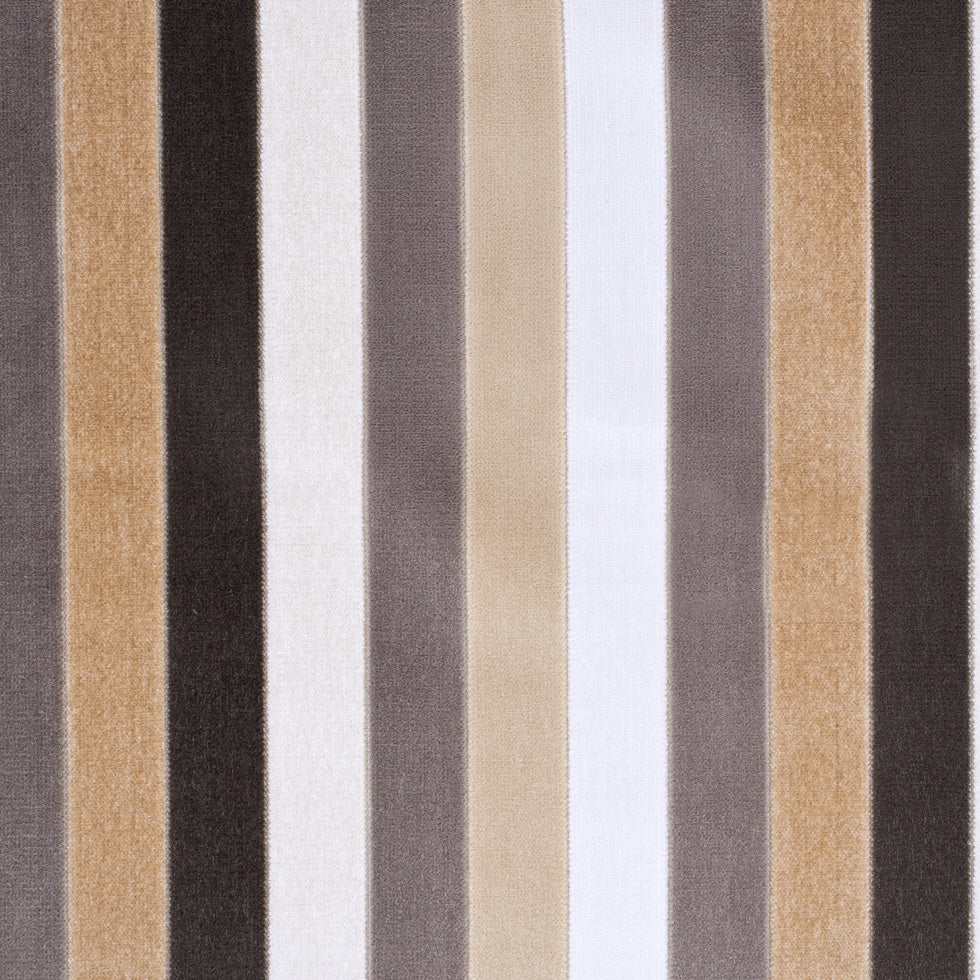 Beige and Gray Striped Velvet - Joann Fabrics