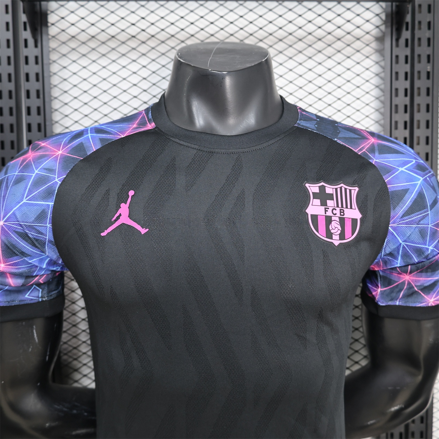 Barcelona 25-26 Black With Pink Special White Jersey - Player Version - UnitedFutballJersey