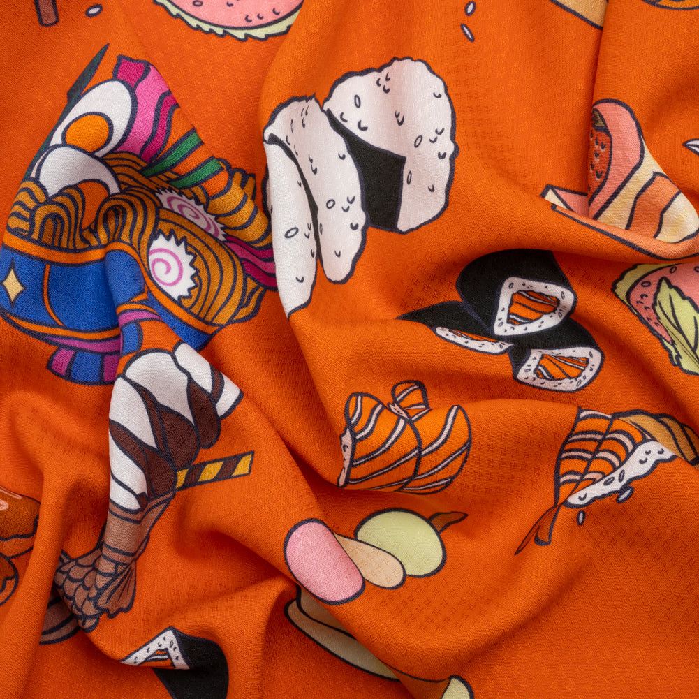 Mood Exclusive Sushi Night Sustainable Viscose Diamond Jacquard - Joann Fabrics