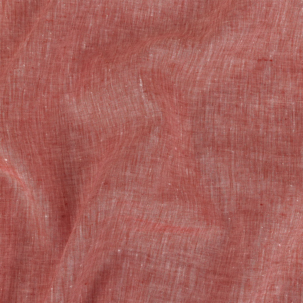 Lightweight Linen Chambray - Heathered Tomato Puree - Minerva Collection - Joann Fabrics