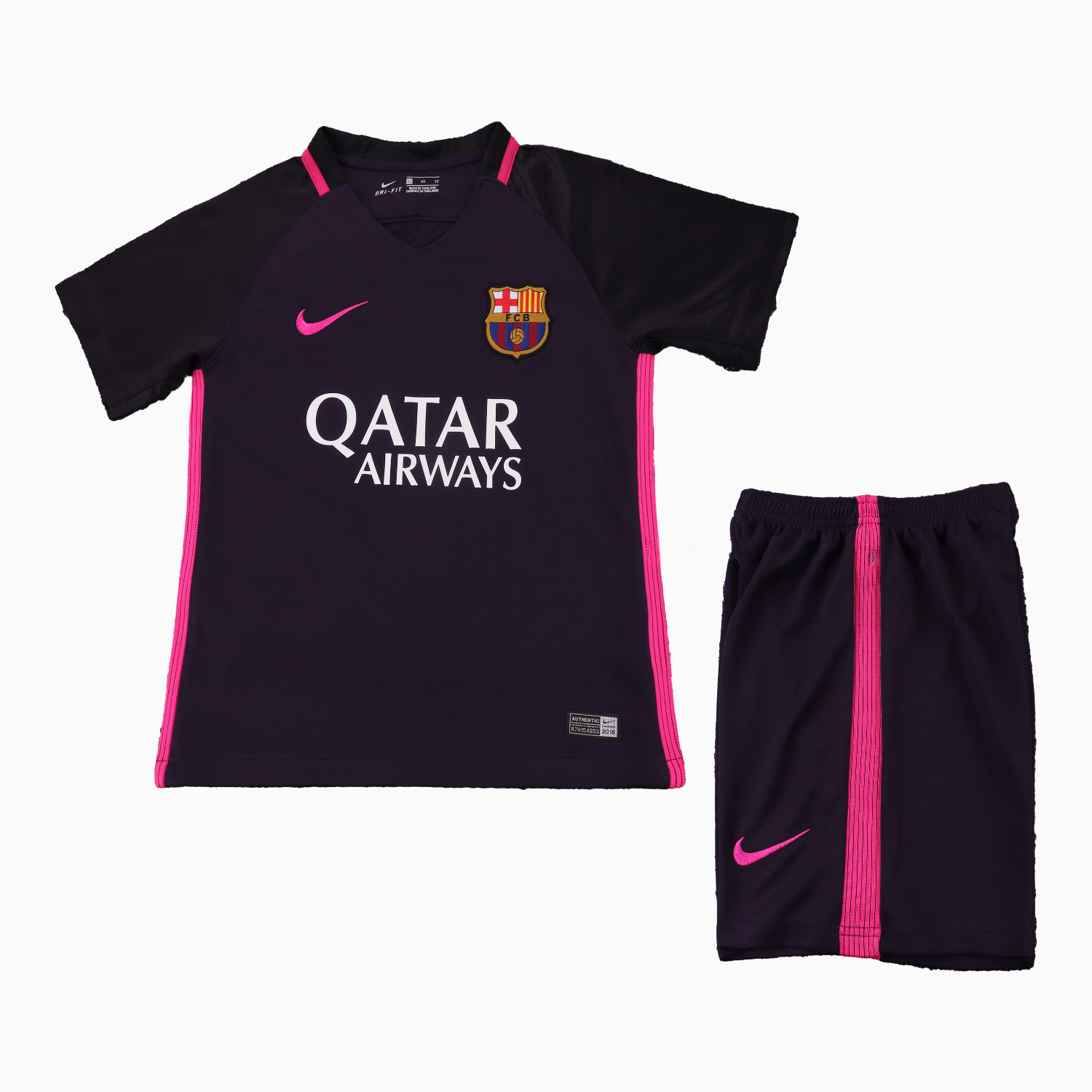 Retro Barcelona 2016-17 Away Kids Kit - UnitedFutballJersey