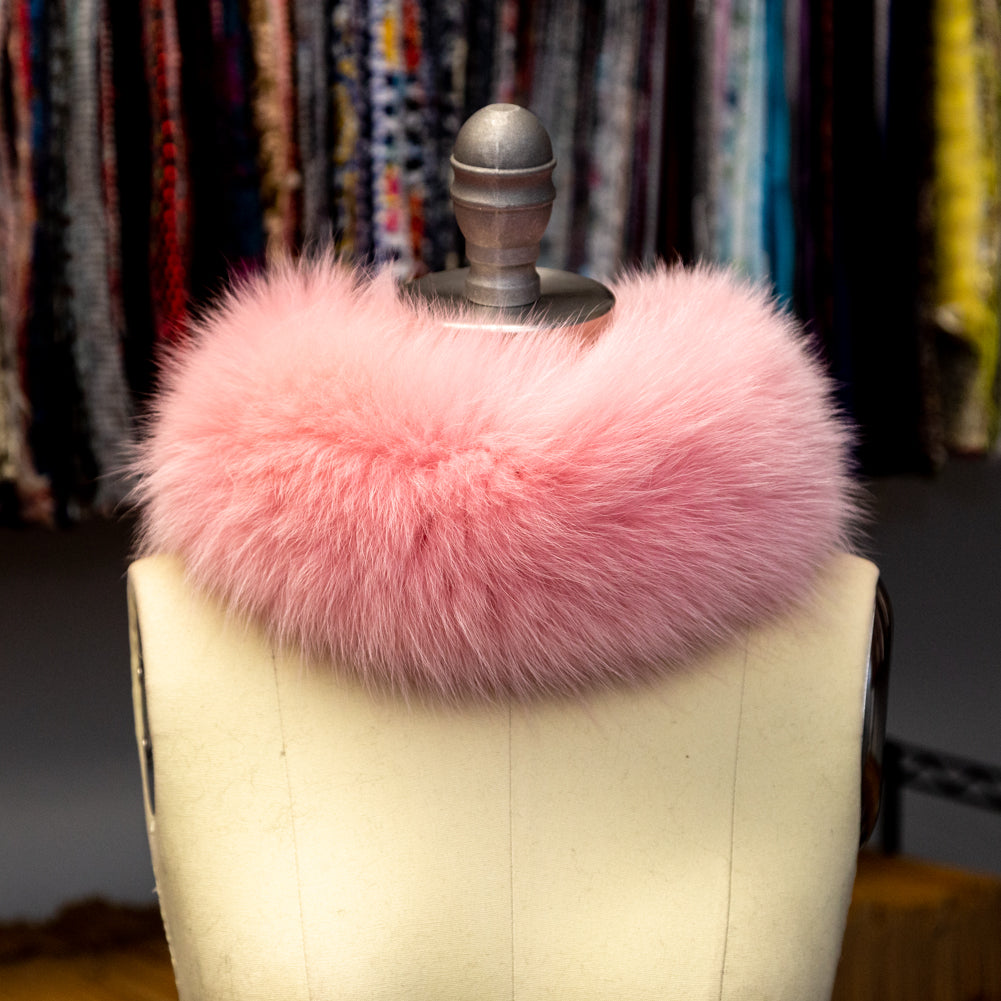 Pink Fox Fur Headband or Scarf with VELCRO&reg; Closure - Joann Fabrics