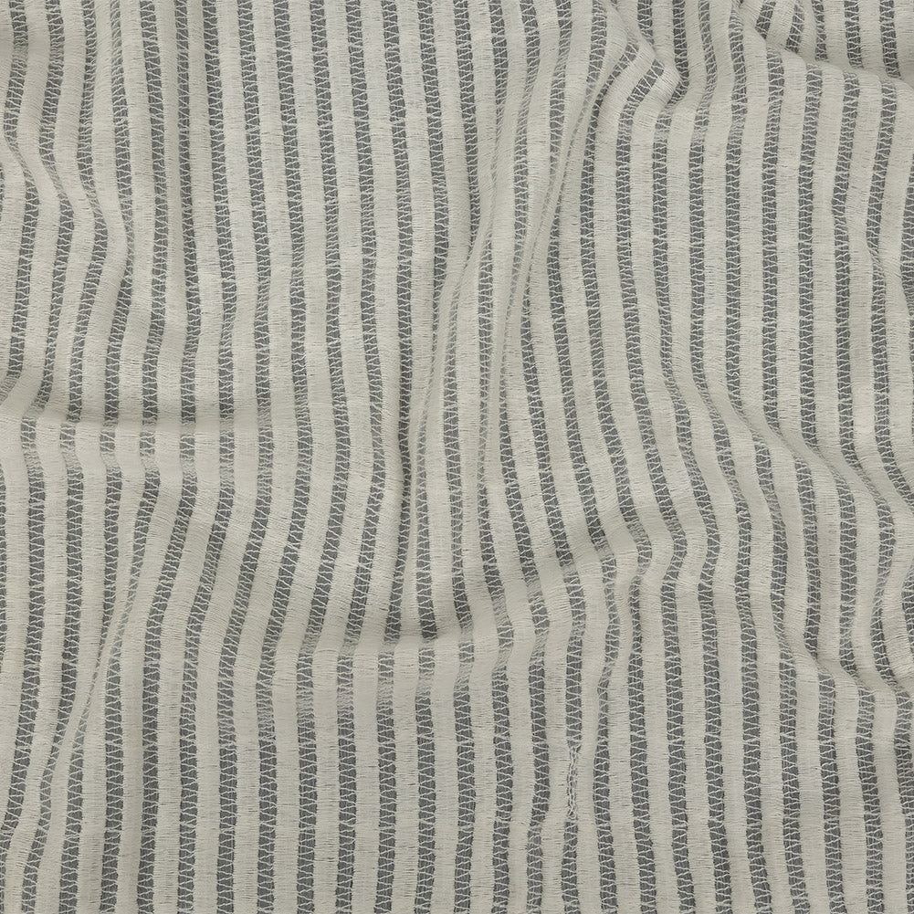 Snow White Embroidered Stripes Crinkled Chiffon - Joann Fabrics