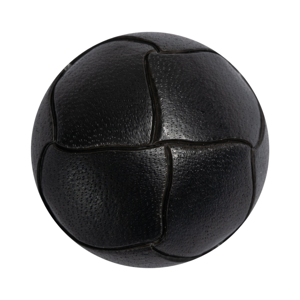 Black Leather-Look Knot Etched Domed Plastic Shank-Back Button - 50L/32mm - Joann Fabrics