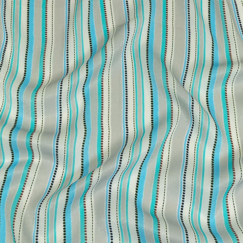 Mood Exclusive Blue Rulebreaker Polyester Crepe de Chine - Joann Fabrics