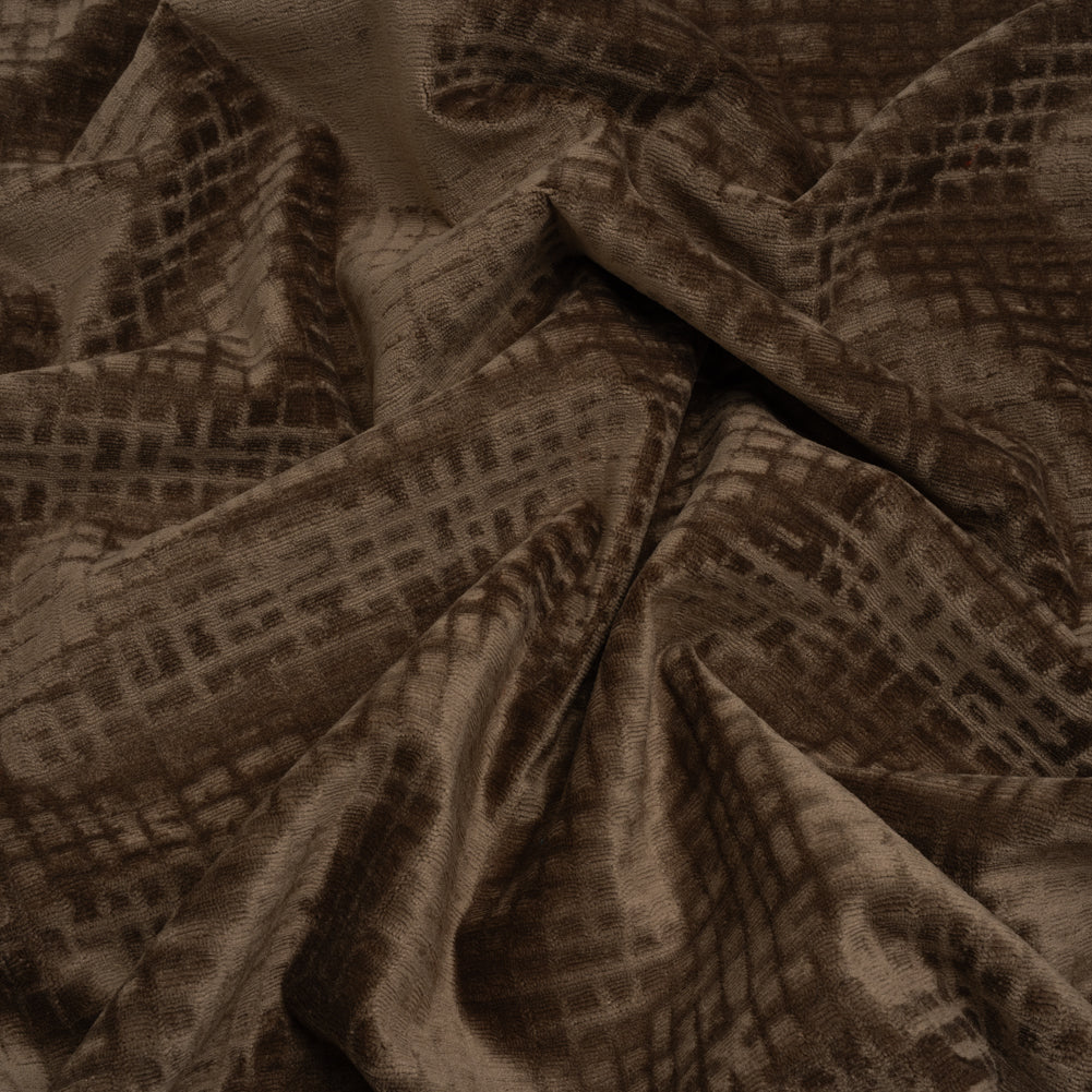 Polyester Upholstery Chenille - Chocolate Grid Texture - Carolina Collection - Joann Fabrics