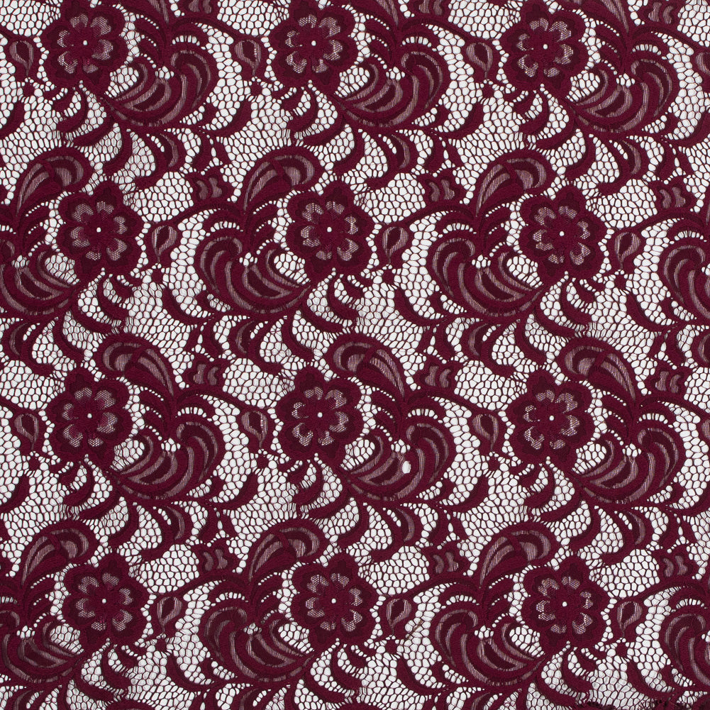 Re-Embroidered Stretch Crochet Lace - Port Royale Floral - Joann Fabrics