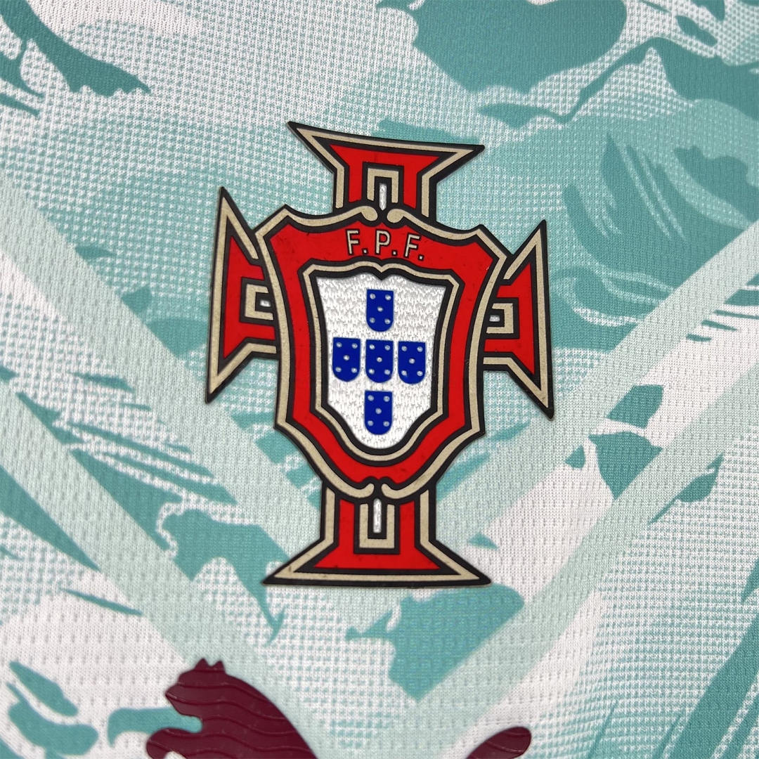Women's Portugal 2026 Away White And Cyan Jersey - UnitedFutballJersey