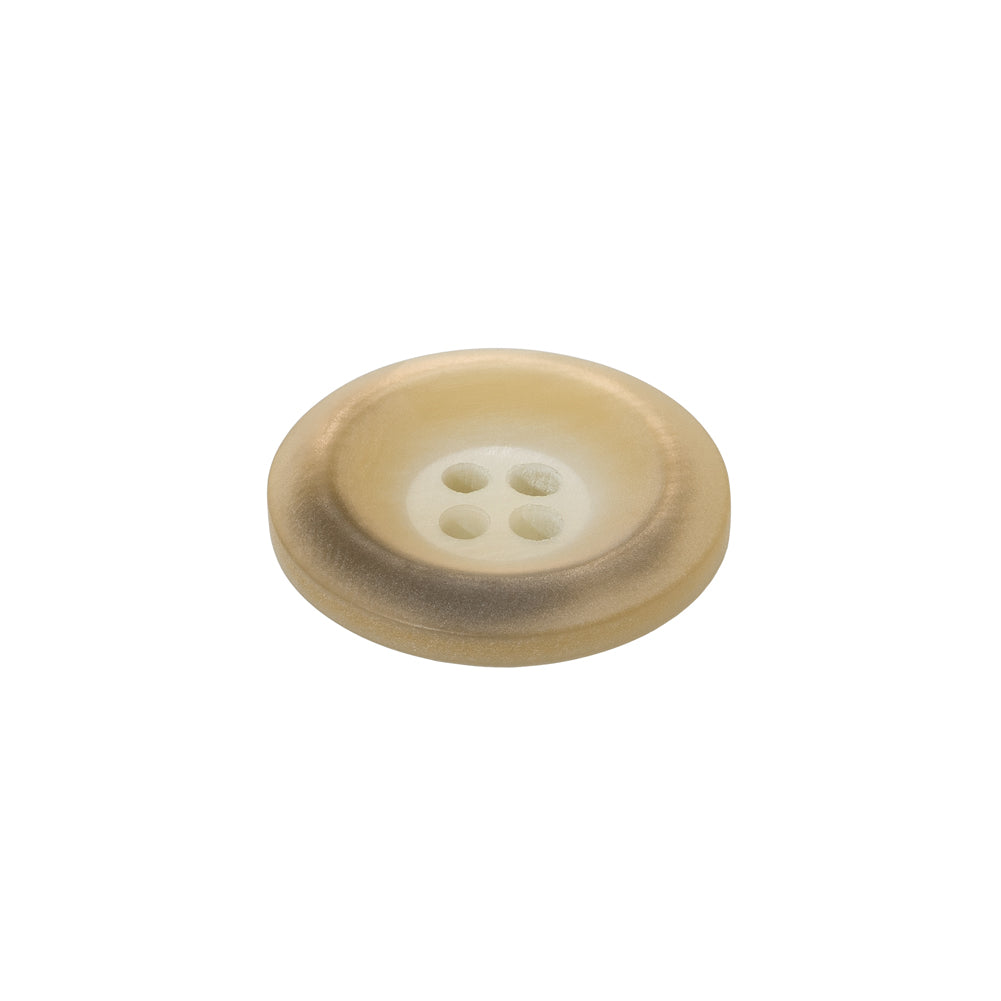 Rolled Rim 4-Hole Plastic Button - Beige and Taupe Iridescent - 32L/20mm - Joann Fabrics