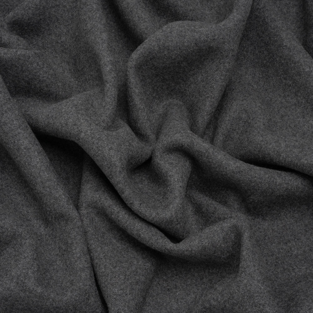Recycled Brushed Wool Blend Twill Coating - Lead Gray - Made in Italy - Maeve Collection - Joann Fabrics