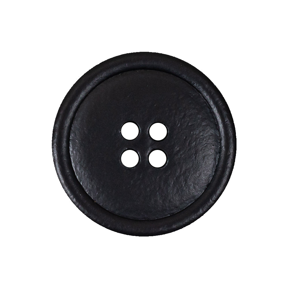 Italian Baritone Blue Low Convex 4-Hole Leather Button - 40L/25.5mm - Joann Fabrics