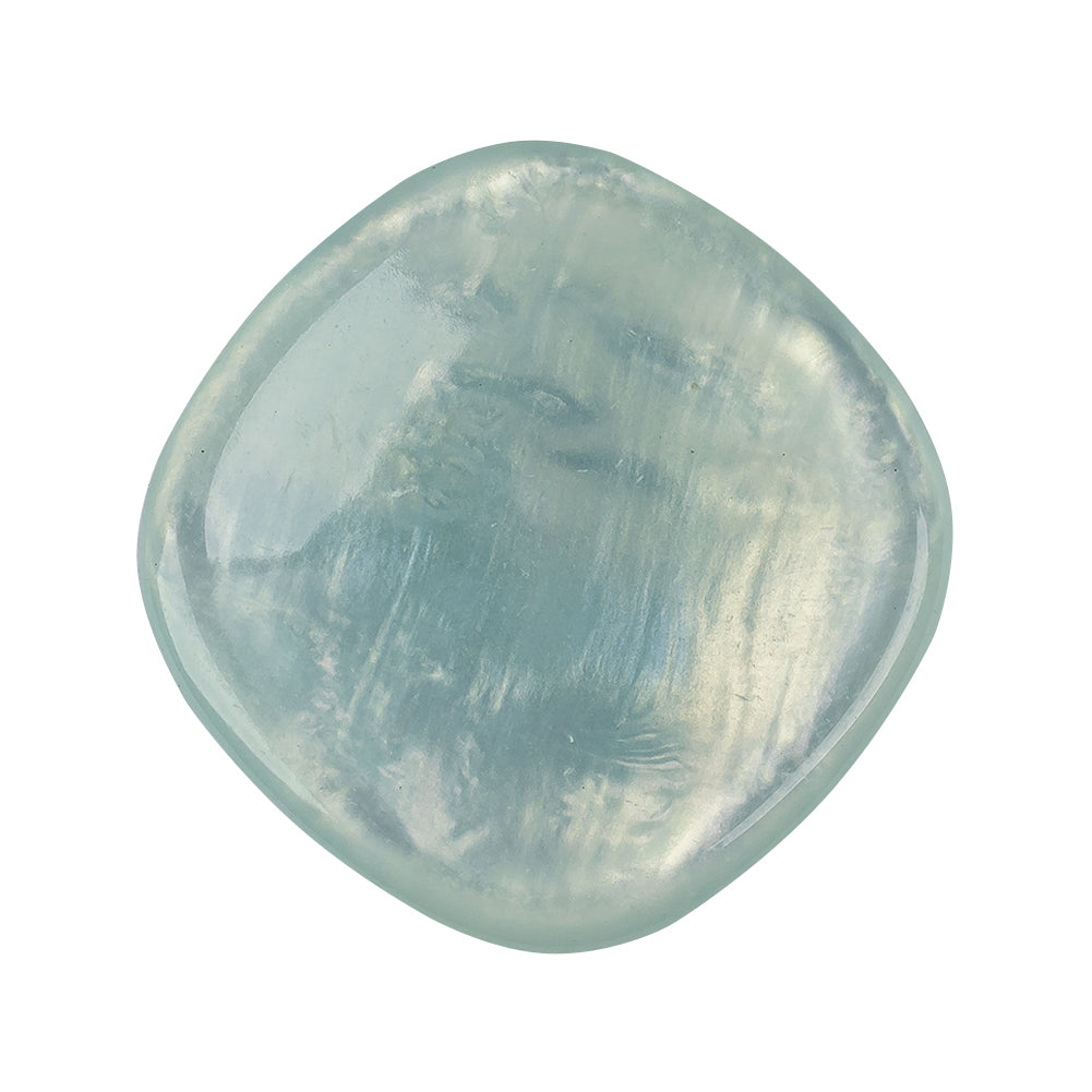 Powder Blue Iridescent Rounded Square Self Back Plastic Button - 48L/30.5mm - Joann Fabrics