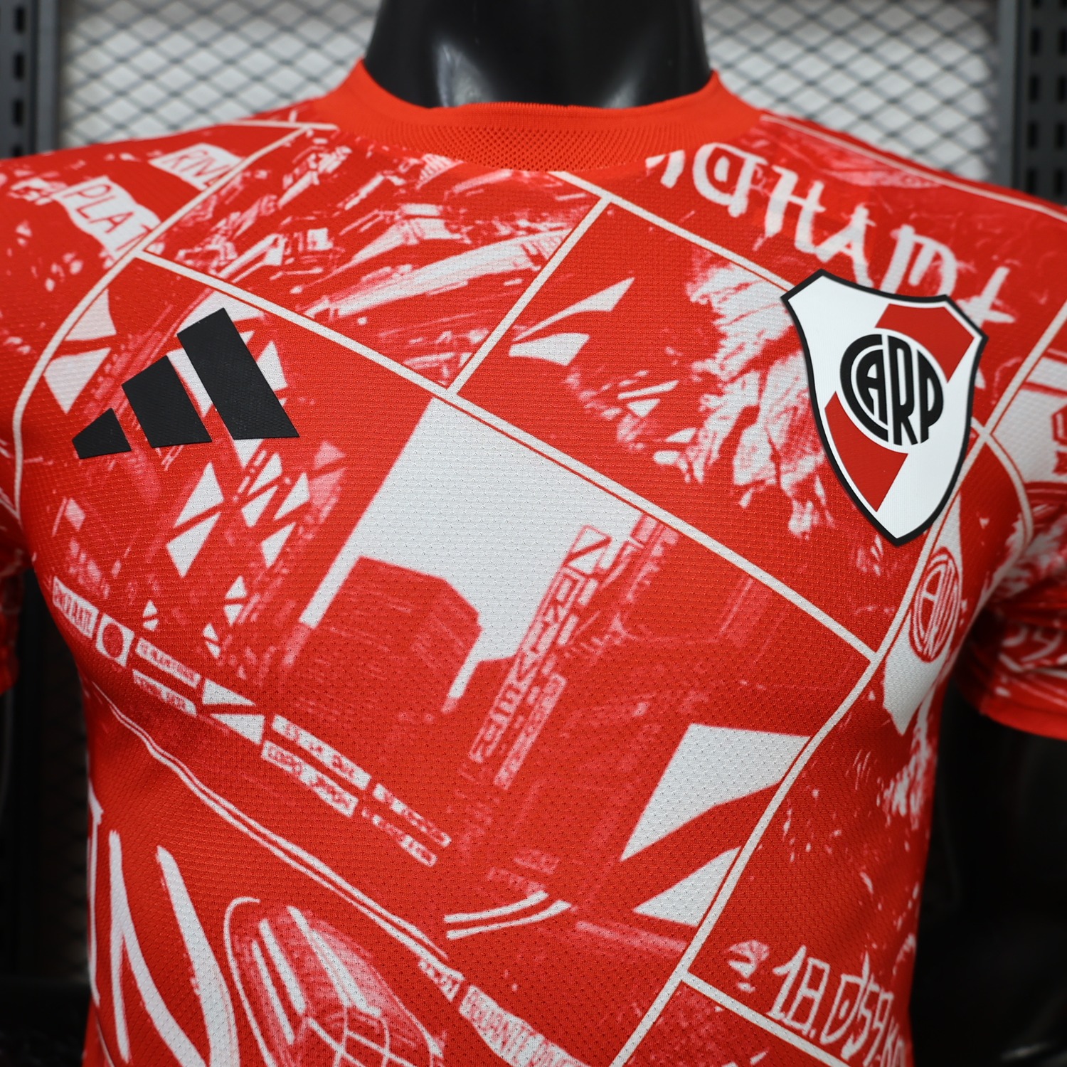 River Plate 26-27 Red Graphic Special Jersey - Player Version - UnitedFutballJersey