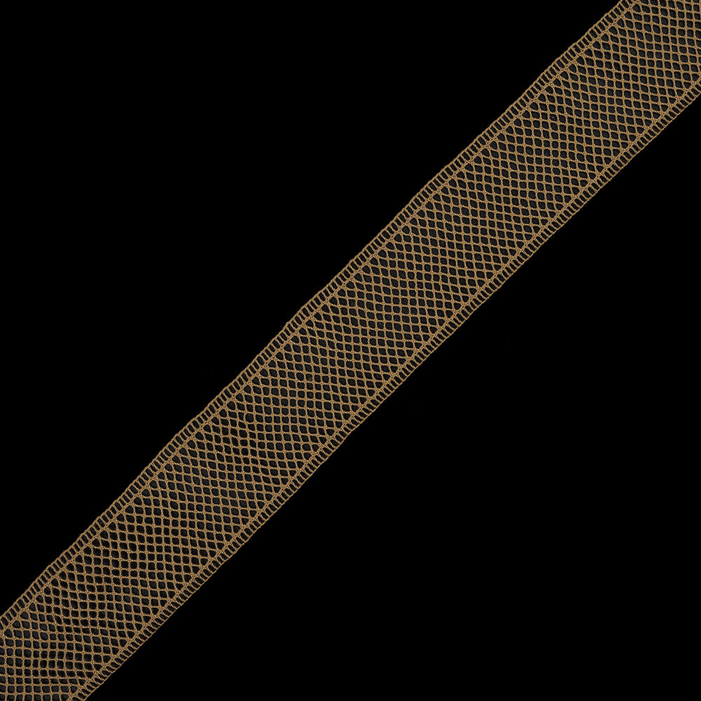 Gold European Cotton Crochet Trim - 1.5