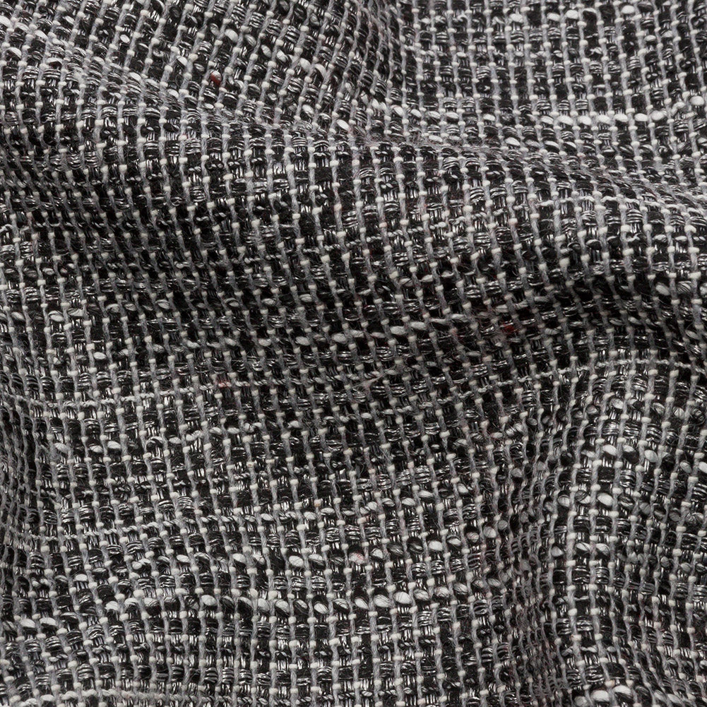 Black, White and Silver Metallic Polyester Tweed - Joann Fabrics