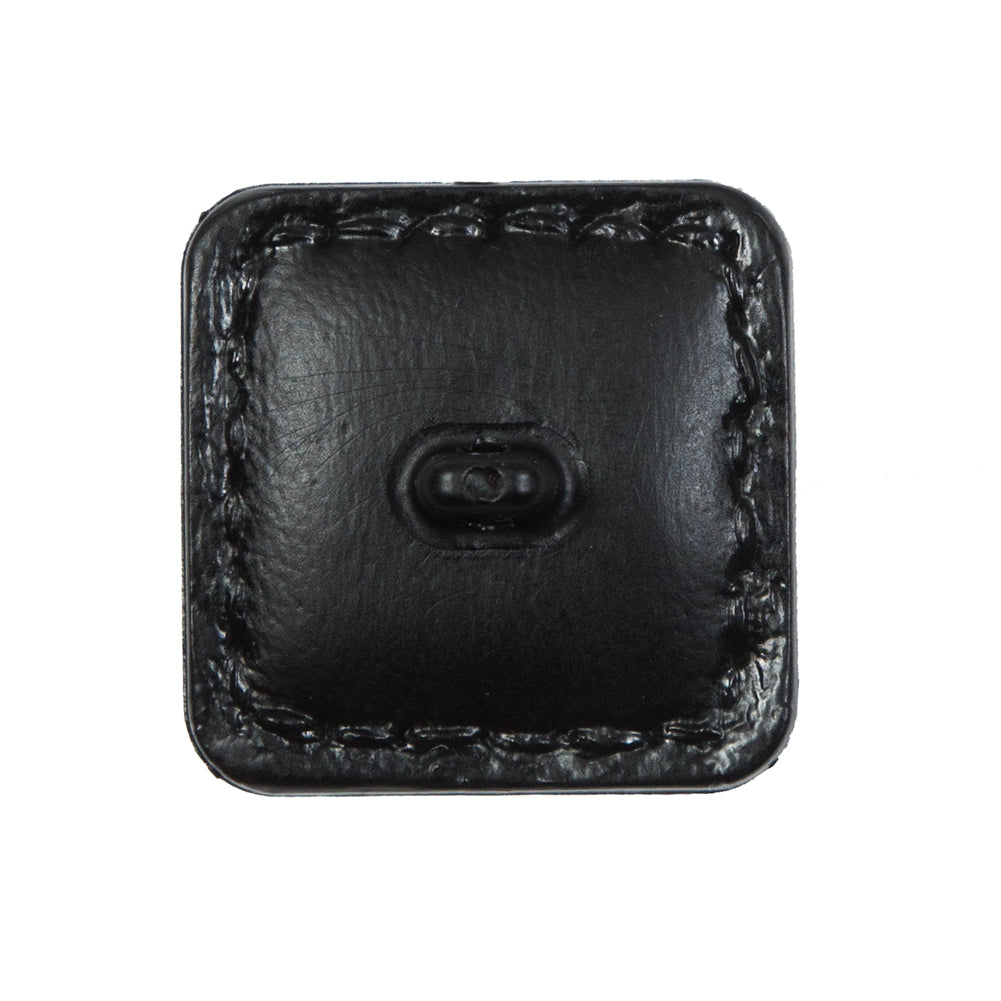 Black Square Topstitched Shank Back Button - 48L/30.5mm - Joann Fabrics