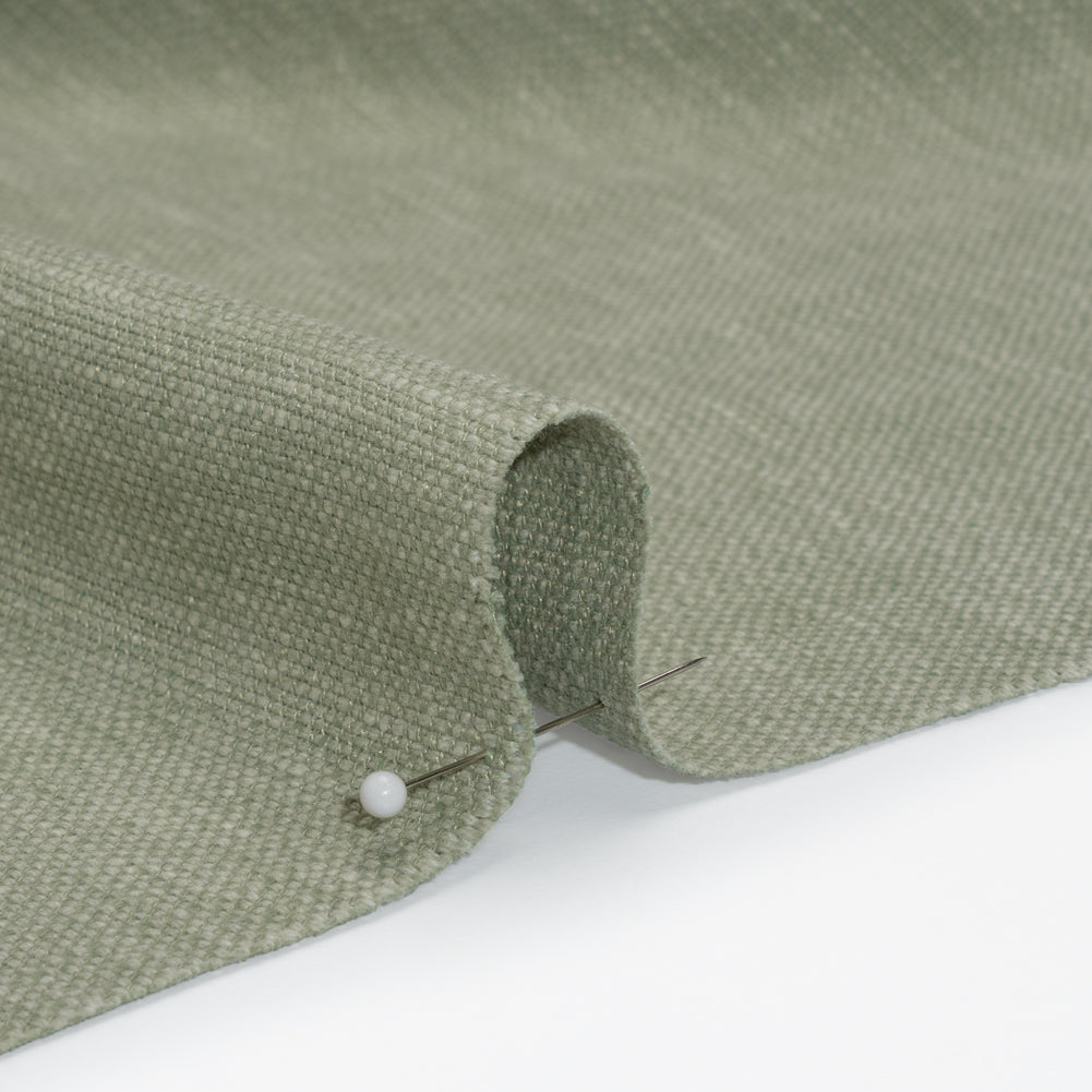 Linen Look Recycled Polyester and Cotton Woven - Eucalyptus - British Imported - Joann Fabrics