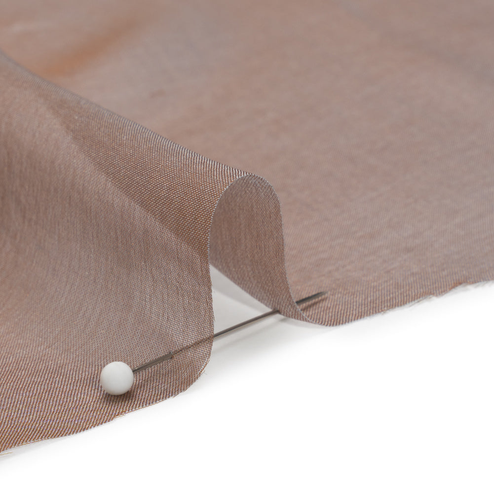 Copper and Bluish Silver Two-Tone Silk Chiffon - Joann Fabrics