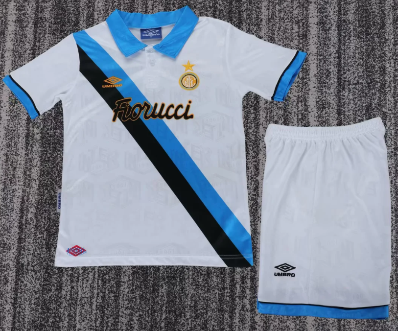 1994/1995 Retro Inter Milan Away Football Jersey 1:1 Thai Quality Kids Size
