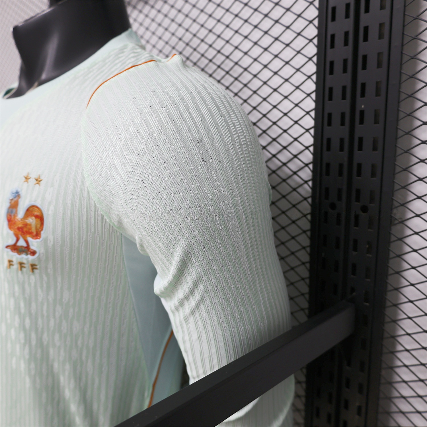 France 2026 Away Mint Green Long Sleeves Jersey - Player Version - UnitedFutballJersey