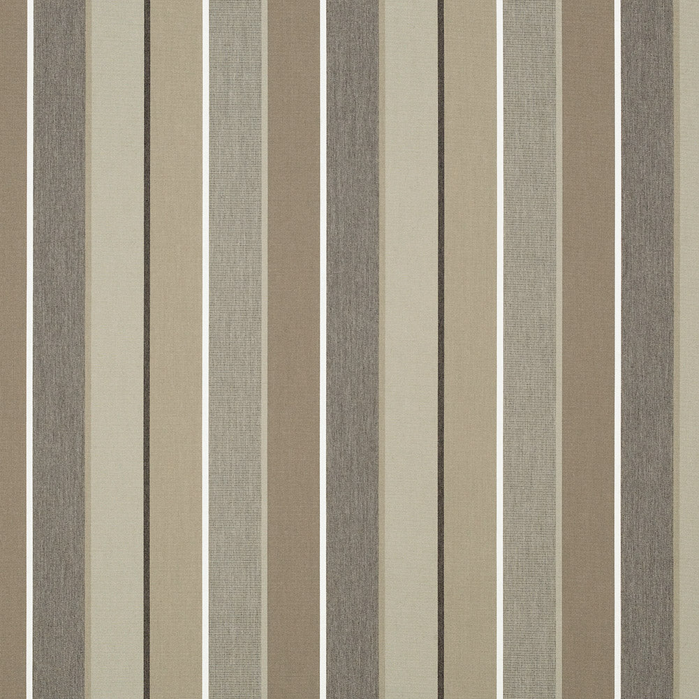 Milano Upholstery Woven by Sunbrella - Char Gray and Beige Stripes - Joann Fabrics