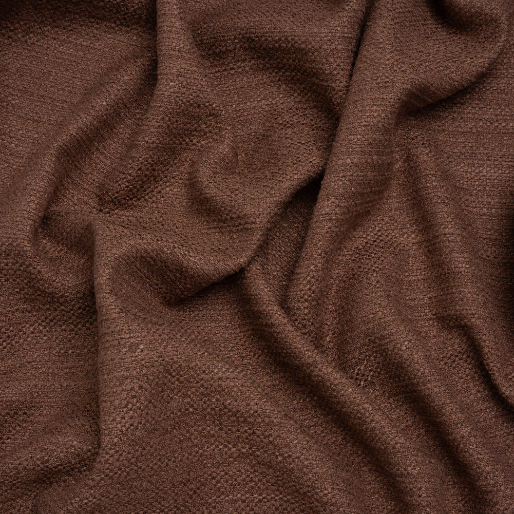 Recycled Polyester Slubbed Boucle Woven - Mulberry - British Imported - Joann Fabrics
