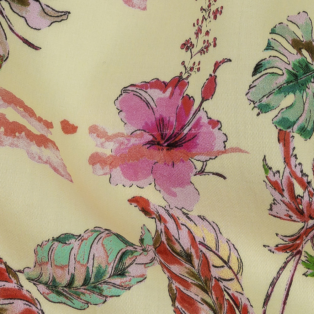 Mood Exclusive Limelight Hibiscus Haven Cotton Voile - Joann Fabrics