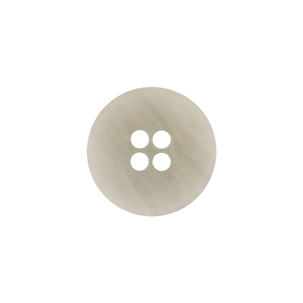 Italian Light Gray and White Striated 4-Hole Plastic Button - 28L/18mm - Joann Fabrics