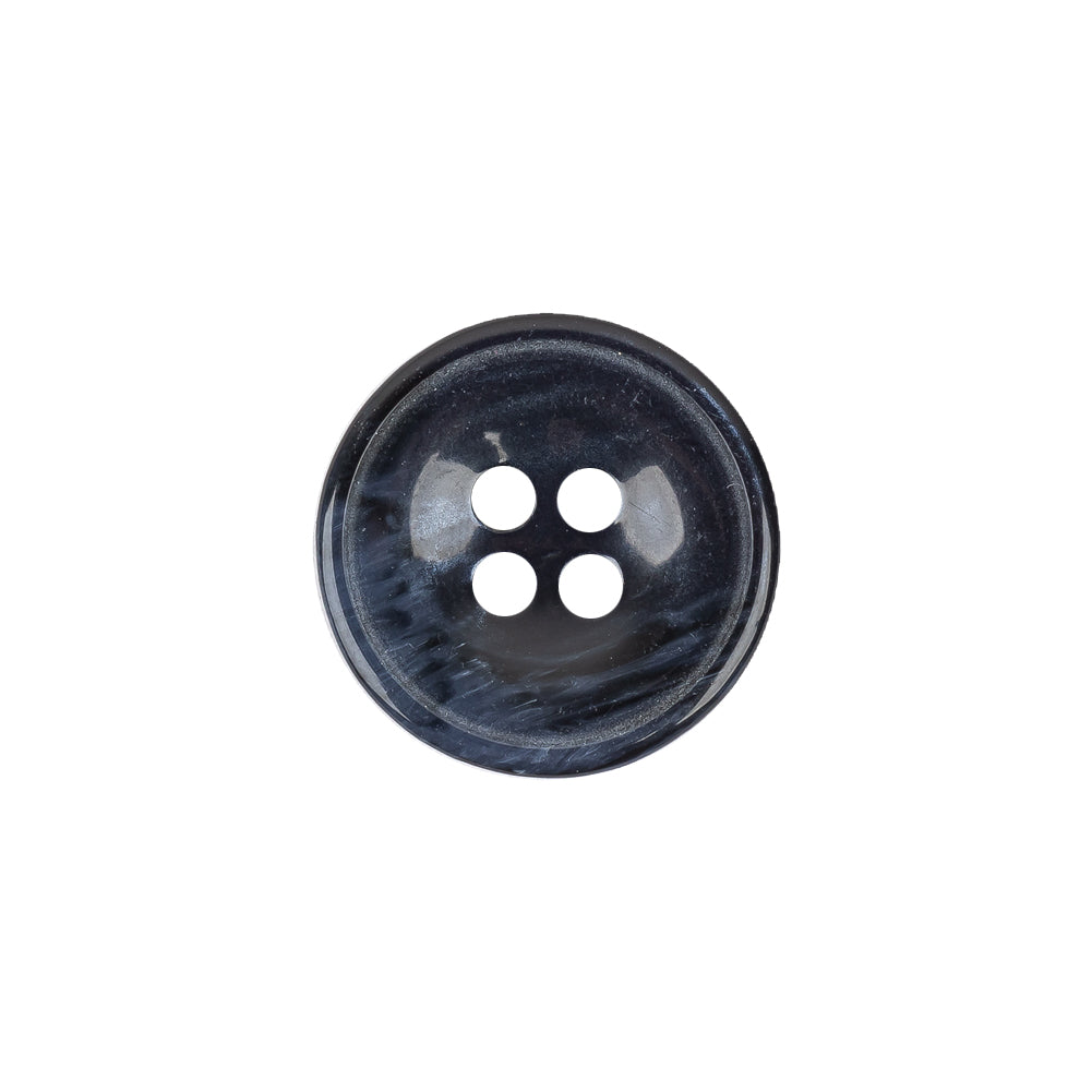 Navy and Black Iridescent Swirls 4-Hole Plastic Saucer Button - 28L/18mm - Joann Fabrics