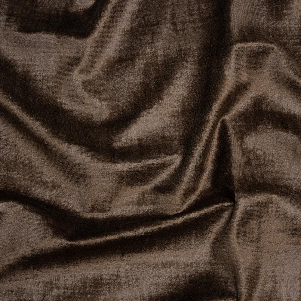 Kasa Brown Crosshatching Embossed Knit Velvet - Joann Fabrics