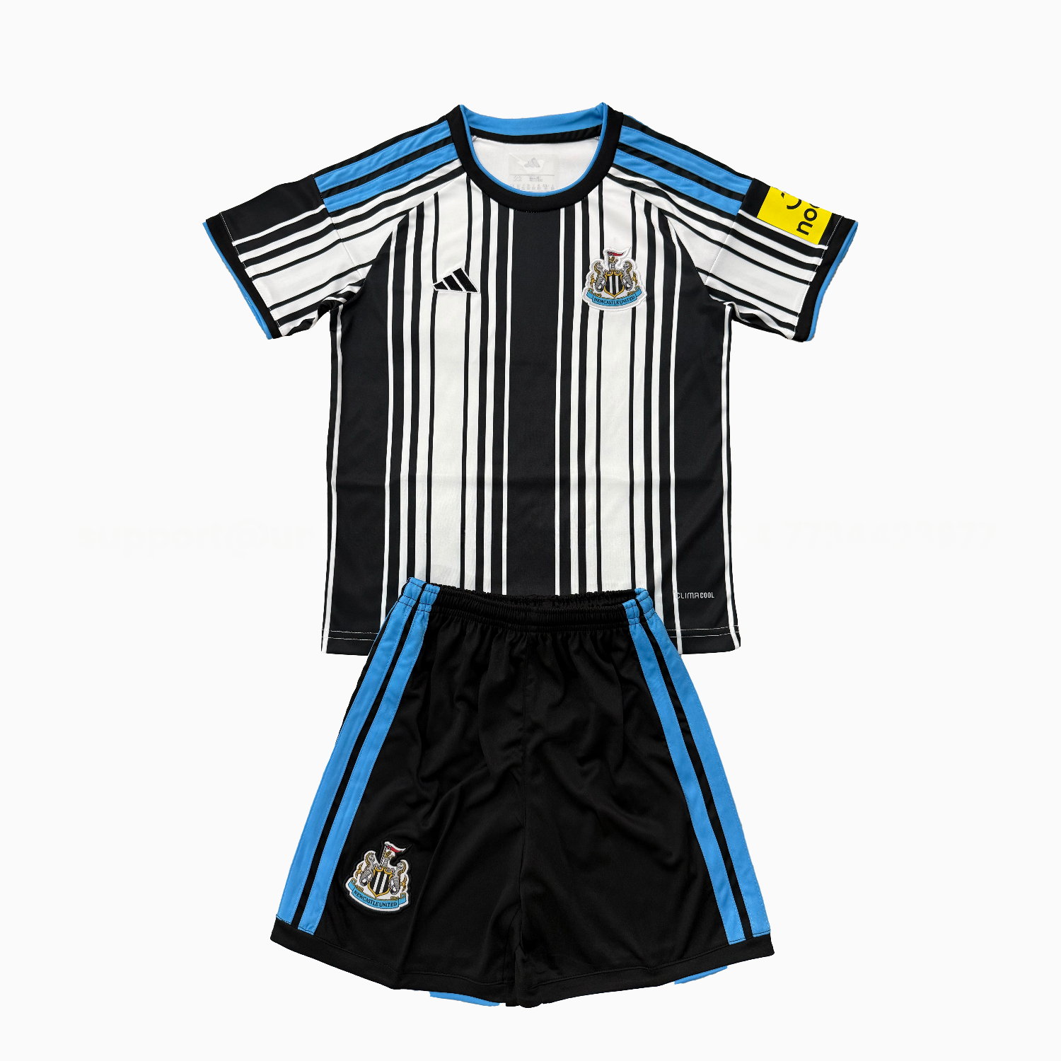 Newcastle United 26-27 Home Unsponsored Kids Kit - UnitedFutballJersey
