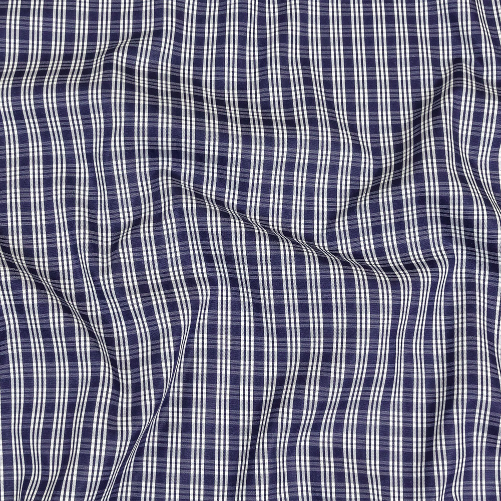 Astral Aura and White Plaid Twill Cotton Shirting - Joann Fabrics