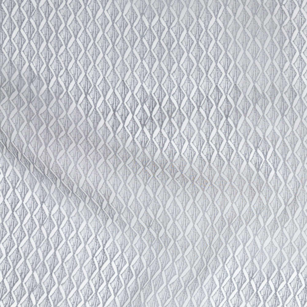 Brushed Nickel Zig Zag Silk Organza - Joann Fabrics
