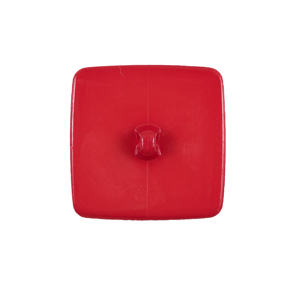 Italian Flame Scarlet Square Plastic Button - 36L/23mm - Joann Fabrics