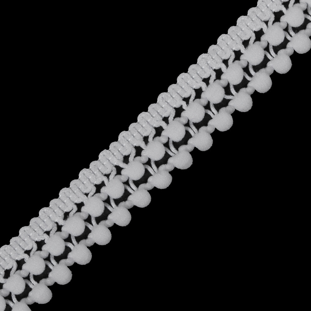 White Two Row Mini Pom Pom Trim - Joann Fabrics
