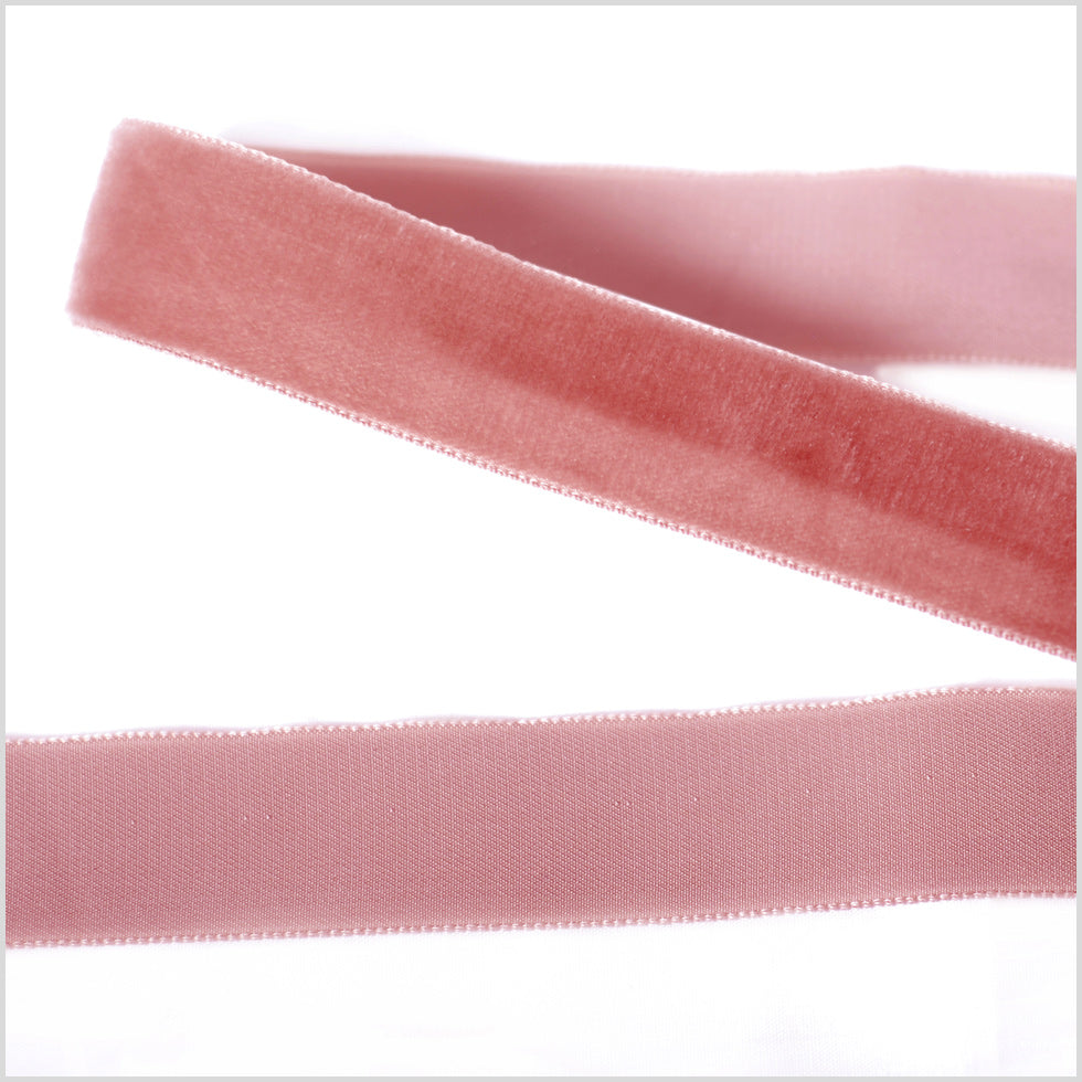 Single Faced Velvet Ribbon Made in Italy - 7/8