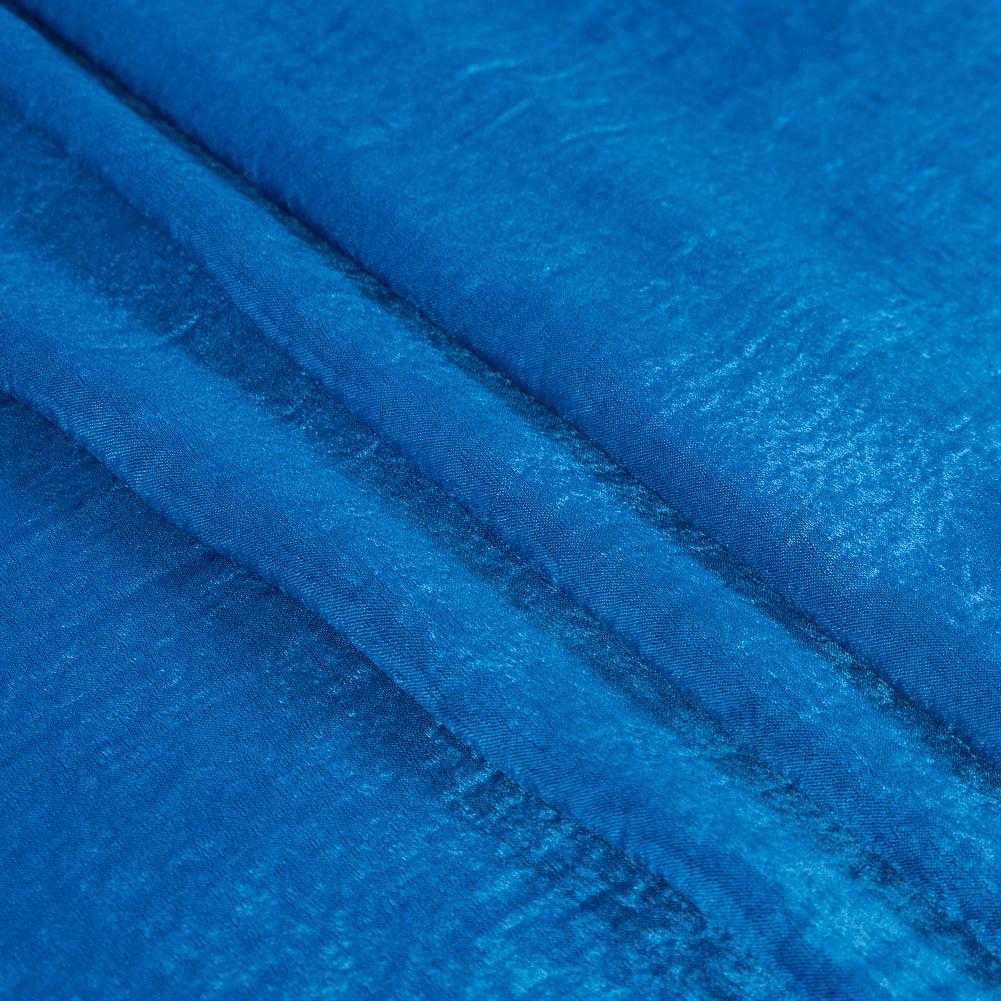 Italian Brilliant Blue Dyed Washed Polyester Dobby - Joann Fabrics