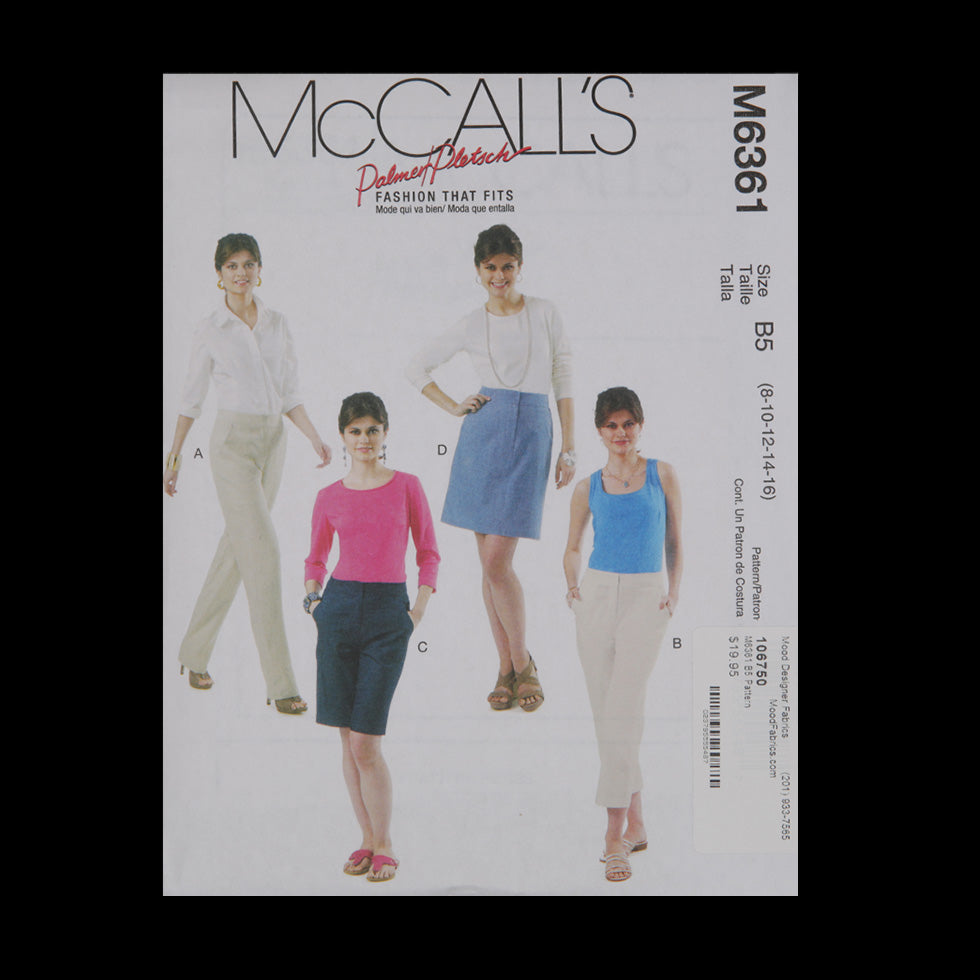McCall's Bottom Pattern M6361 Size B5 - Joann Fabrics