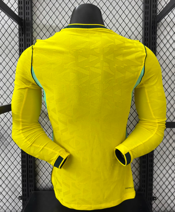 2026 Long sleeves Player Version Brazil Home Football Jersey 1:1 Thai quality