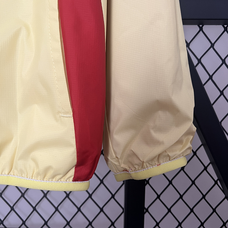 2024 Spain Reversible Windbreaker (red-yellow)Soccer Jersey 1:1 Thai Quality