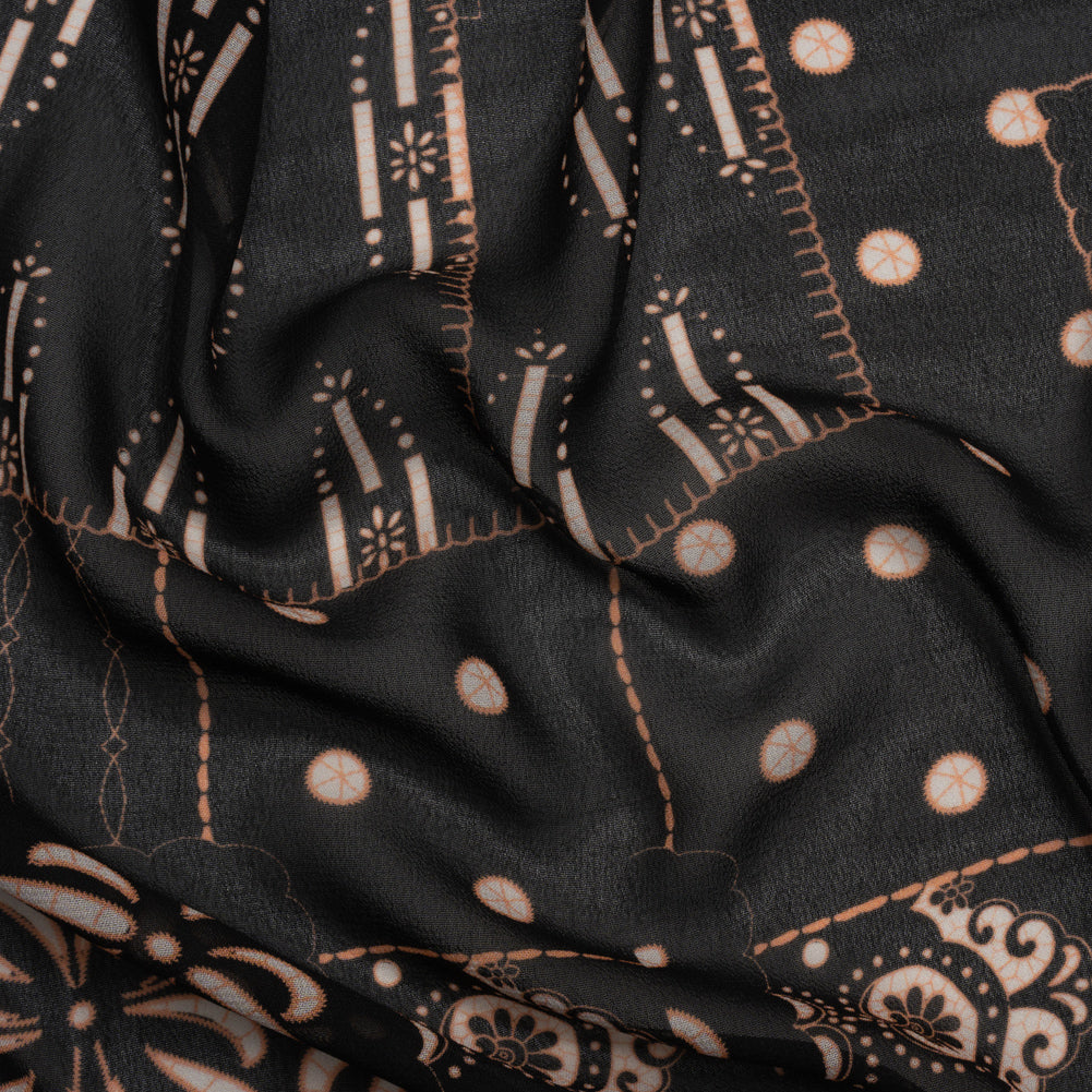 Mood Exclusive Black Reimagined Rodeo Viscose Georgette - Joann Fabrics