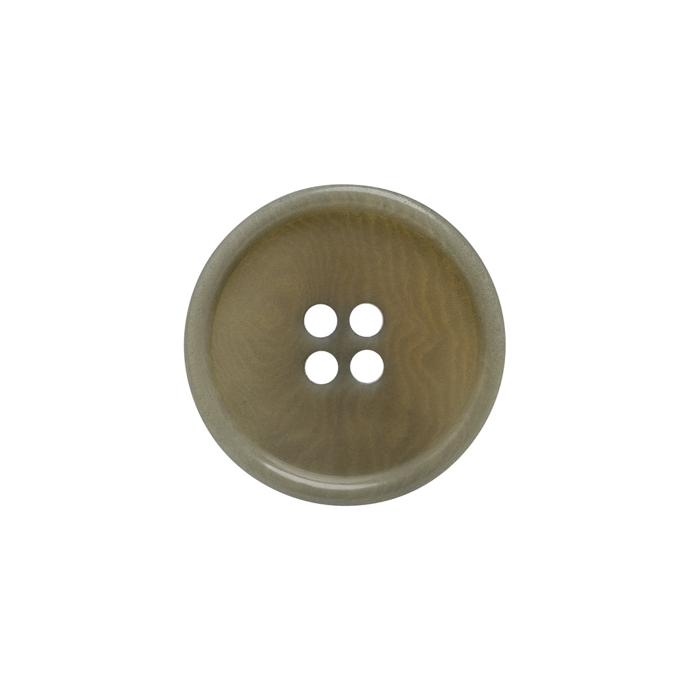 Horn 4-Hole Button - 32L/20mm - Light Gray Green Narrow Rim - Joann Fabrics
