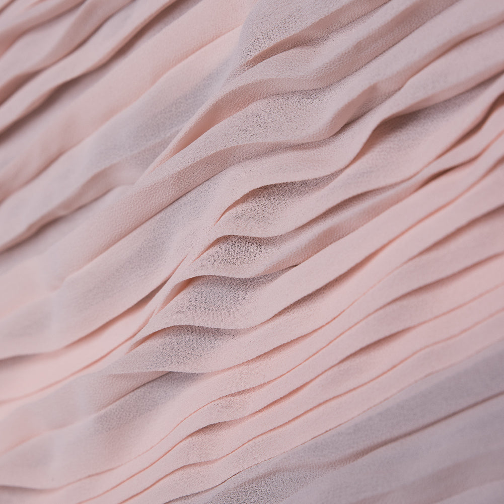 Accordion Pleated Chiffon - Rose Shadow Pink - Etereo Collection - Joann Fabrics